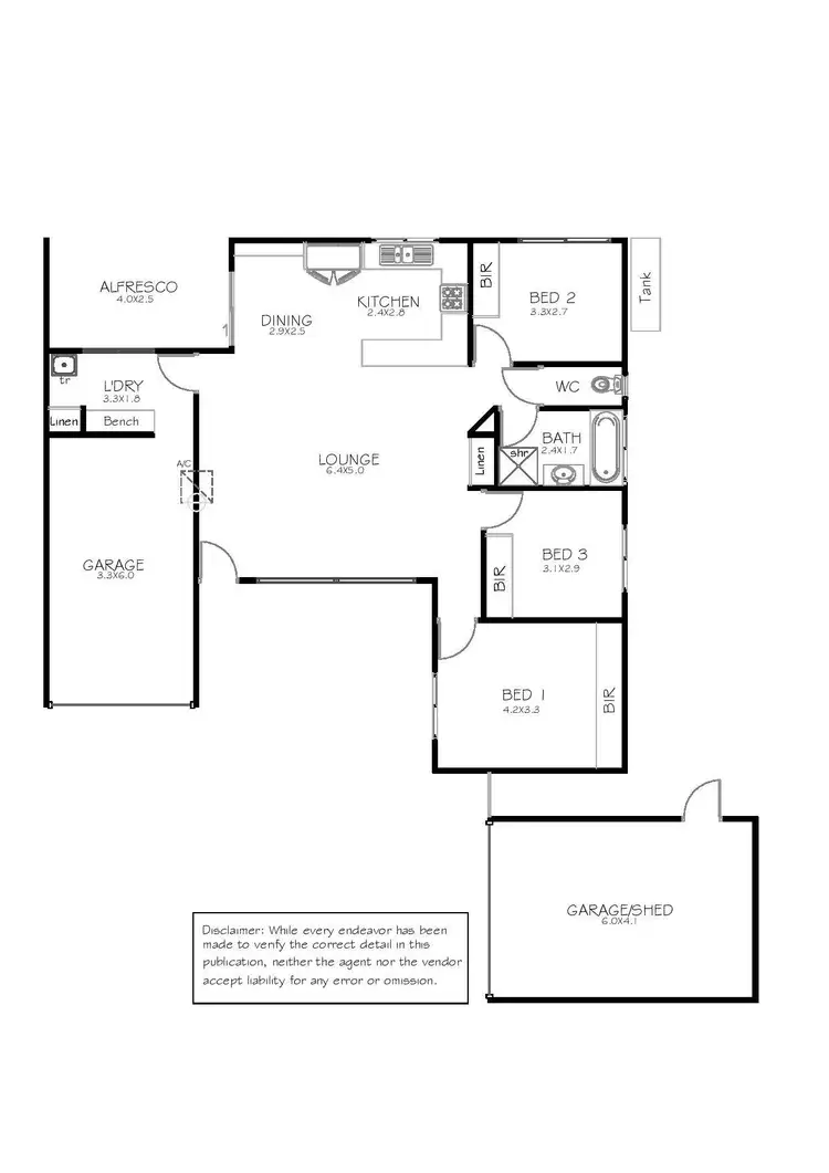 Floorplan of Homely unit listing, 12/22 New West Road, Port Lincoln SA 5606