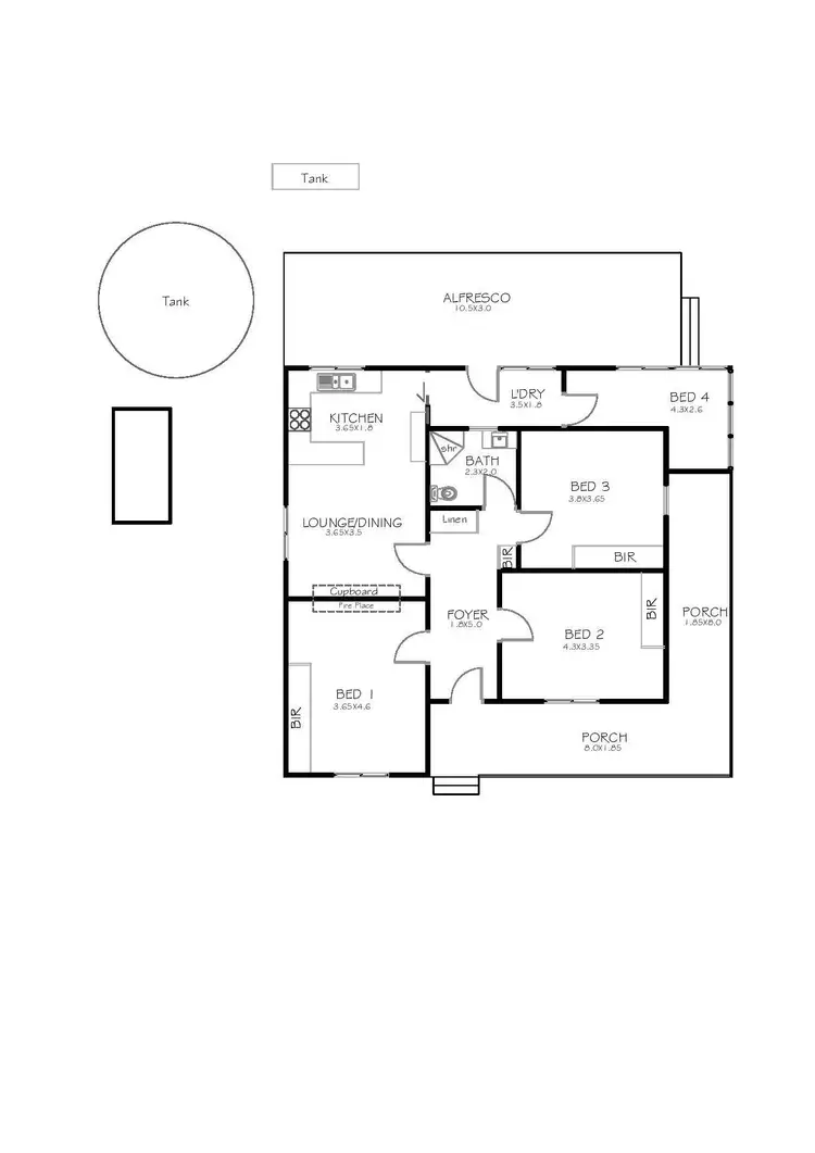 Floorplan of Homely house listing, 32 Cranston Street, Port Lincoln SA 5606