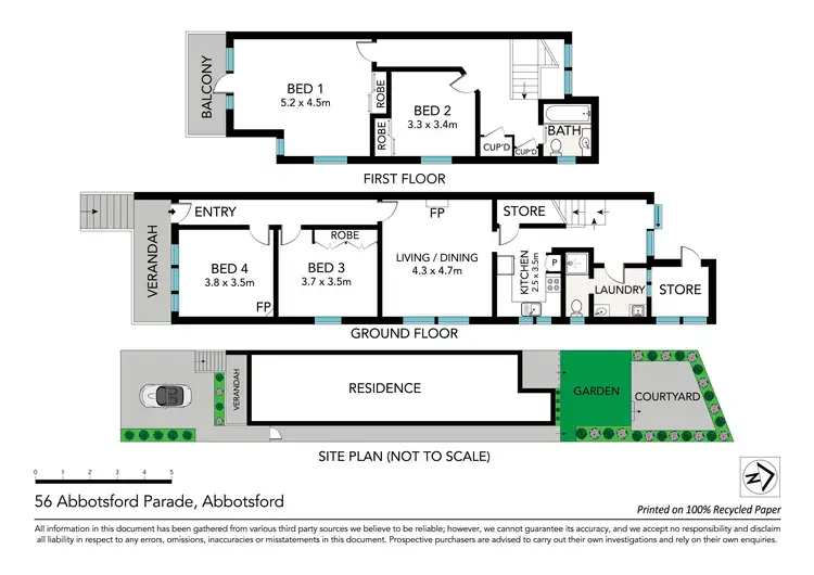 Floorplan of Homely semi-detached listing, 56 Abbotsford Parade, Abbotsford NSW 2046