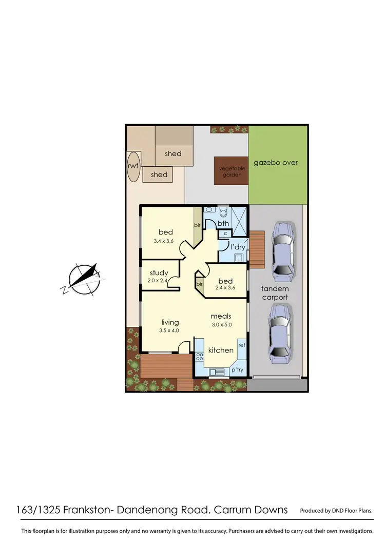 Floorplan of Homely unit listing, 163/1325 Frankston-Dandenong Road, Carrum Downs VIC 3201