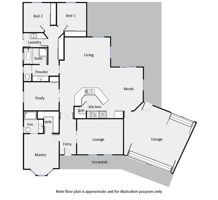 Floorplan of Homely house listing, 26 Francesca Drive, Irymple VIC 3498