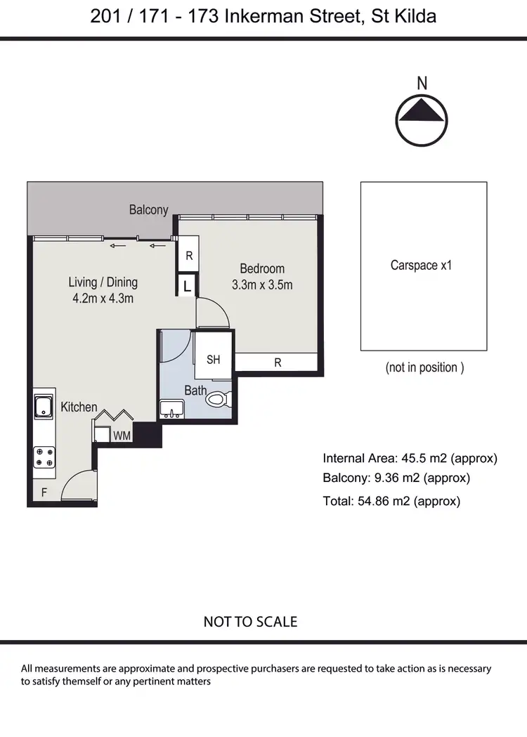 Floorplan of Homely apartment listing, 201/171-173 Inkerman Street, St Kilda VIC 3182