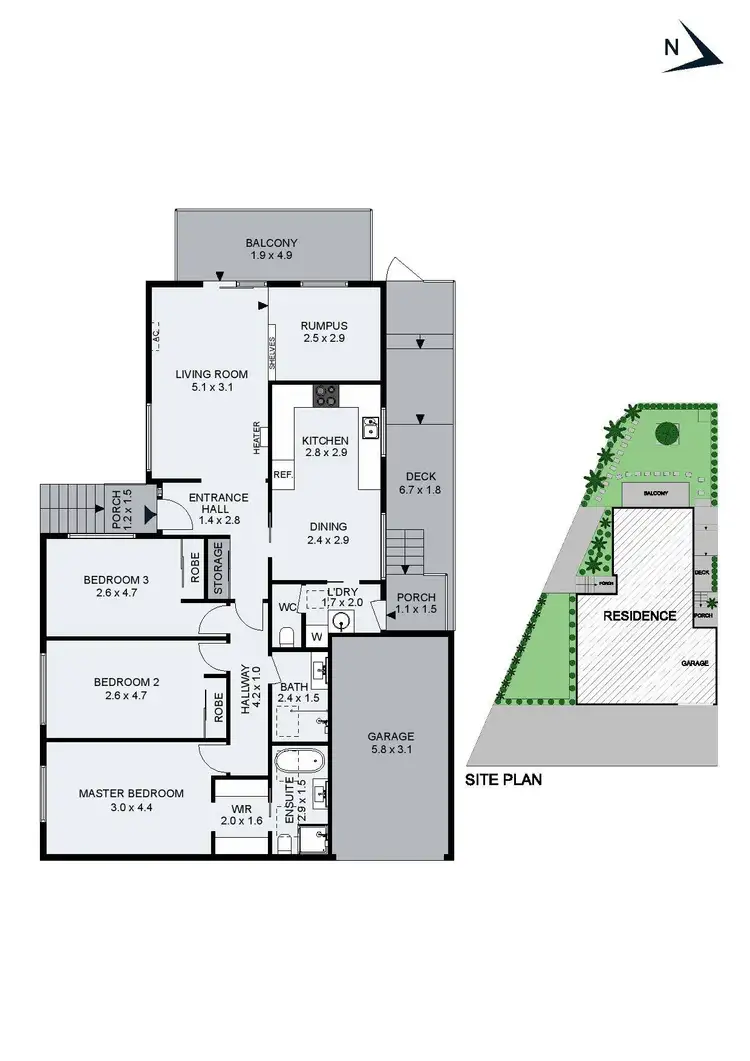 Floorplan of Homely house listing, 1/266 Waterloo Road, Glenroy VIC 3046