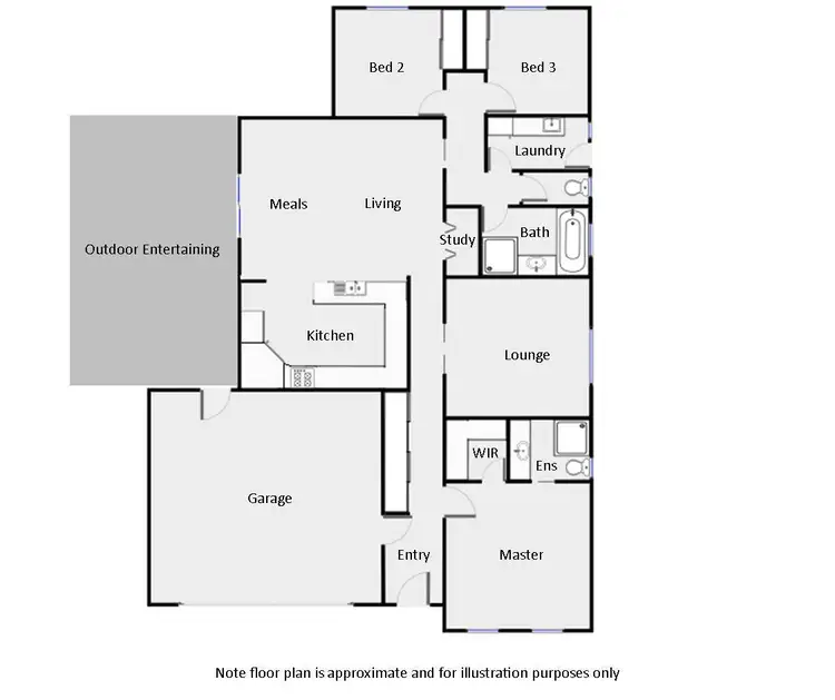 Floorplan of Homely house listing, 15 Lavender Rise, Red Cliffs VIC 3496