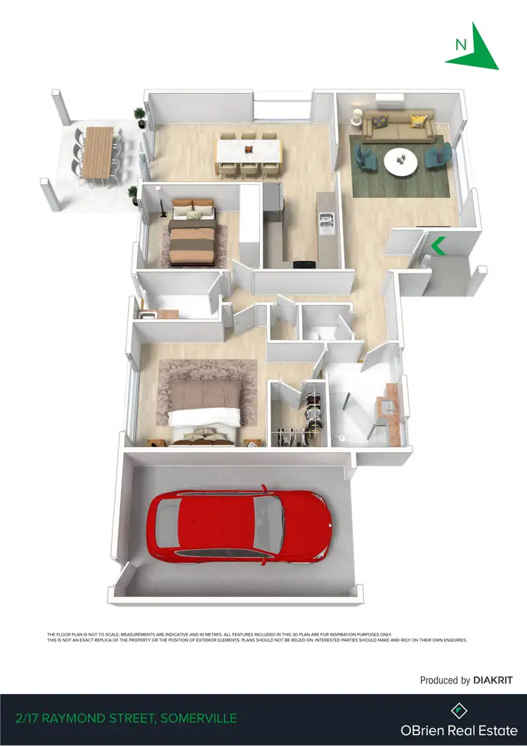 Floorplan of Homely unit listing, 2/17 Raymond Street, Somerville VIC 3912