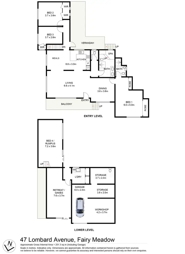 Floorplan of Homely house listing, 47 Lombard Avenue, Fairy Meadow NSW 2519