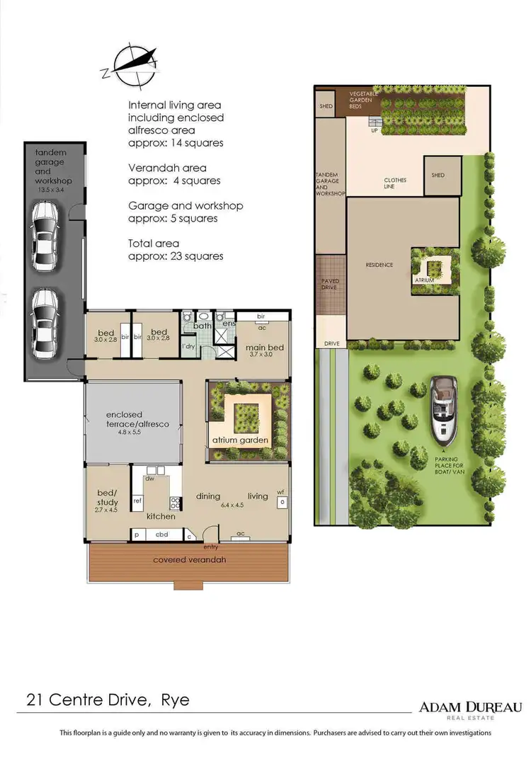Floorplan of Homely house listing, 21 Centre Drive, Rye VIC 3941