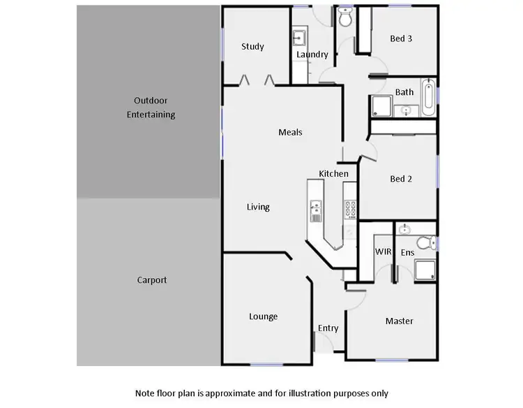 Floorplan of Homely house listing, 966 Fifteenth Street, Mildura VIC 3500