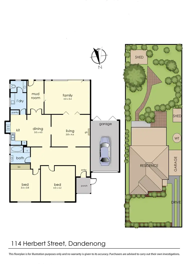 Floorplan of Homely house listing, 114 Herbert Street, Dandenong VIC 3175
