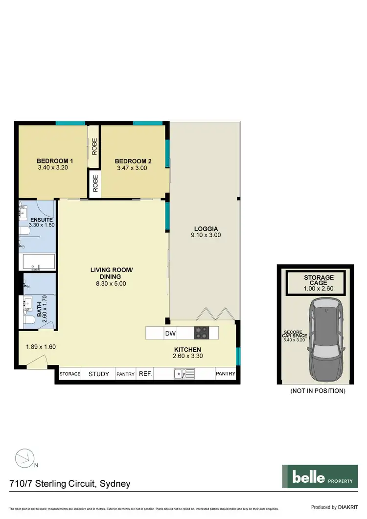 Floorplan of Homely apartment listing, 710/7 Sterling Circuit, Camperdown NSW 2050