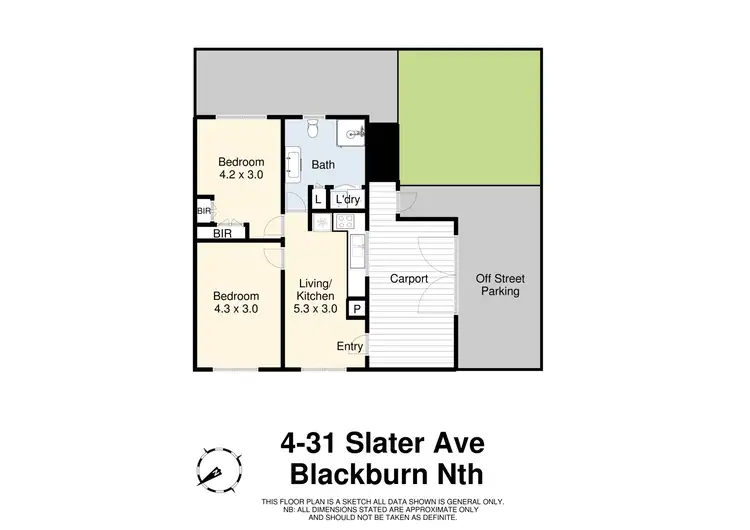 Floorplan of Homely unit listing, 4/31 Slater Avenue, Blackburn North VIC 3130