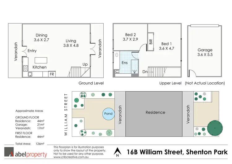 Floorplan of Homely townhouse listing, 16b William Street, Shenton Park WA 6008