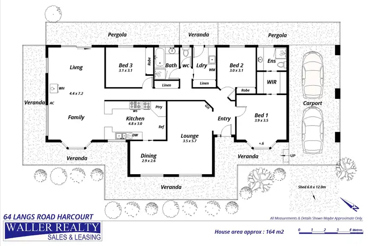 Floorplan of Homely house listing, 64 Langs Road, Harcourt VIC 3453