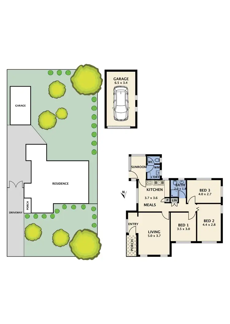Floorplan of Homely house listing, 41 Henty Street, Reservoir VIC 3073