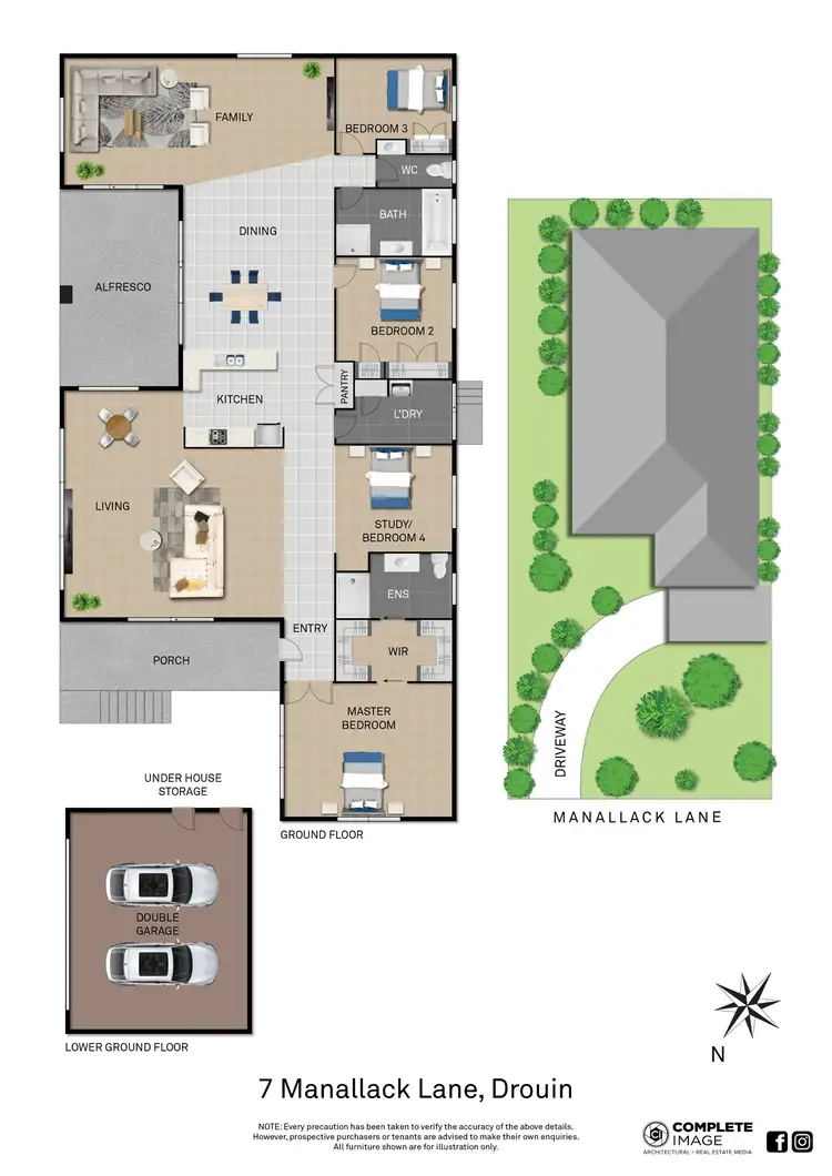 Floorplan of Homely house listing, 7 Manallack Lane, Drouin VIC 3818
