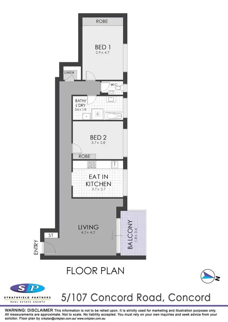 Floorplan of Homely unit listing, 5/107 Concord Road, Concord NSW 2137