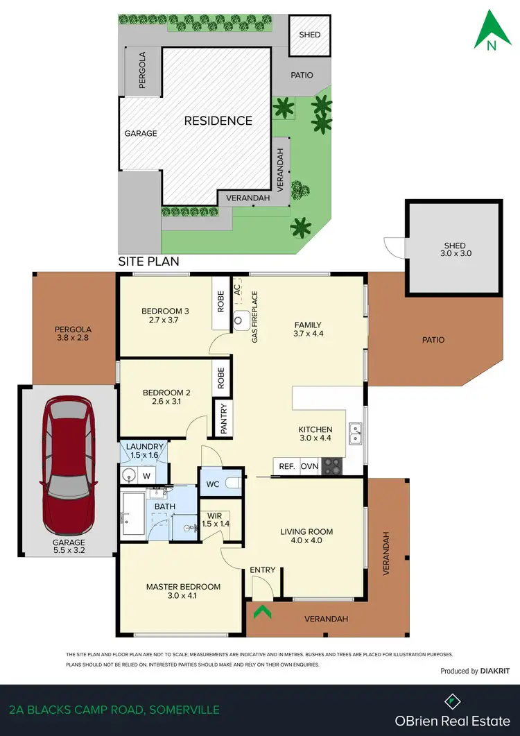 Floorplan of Homely unit listing, 2/A Blacks Camp Road, Somerville VIC 3912