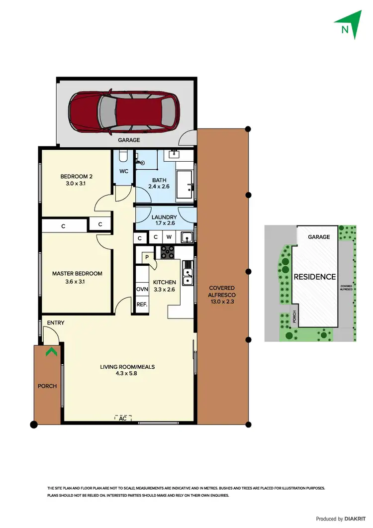 Floorplan of Homely unit listing, 1/14 Clarendon Drive, Somerville VIC 3912