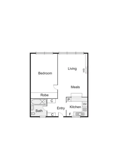 Floorplan of Homely apartment listing, 17/91 Ormond Esplanade, Elwood VIC 3184