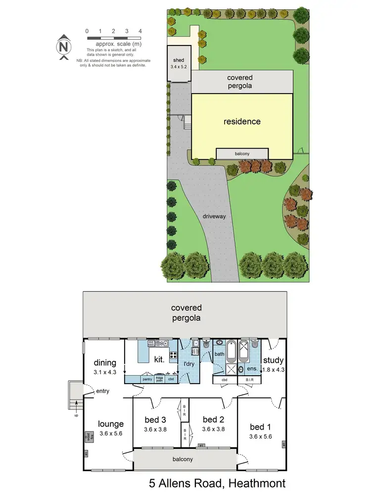 Floorplan of Homely house listing, 5 Allens Road, Heathmont VIC 3135