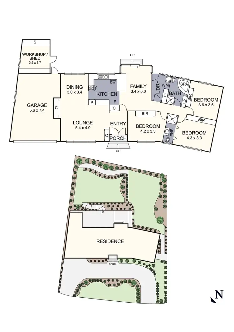 Floorplan of Homely house listing, 4 Beaumont Crescent, Frankston VIC 3199