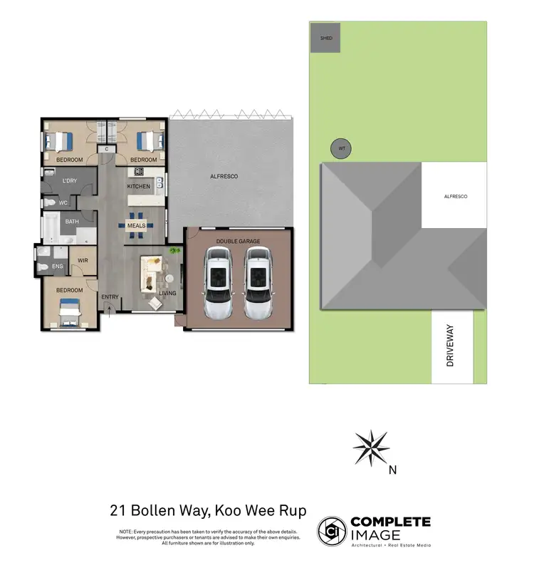 Floorplan of Homely house listing, 21 Bollen Way, Koo Wee Rup VIC 3981