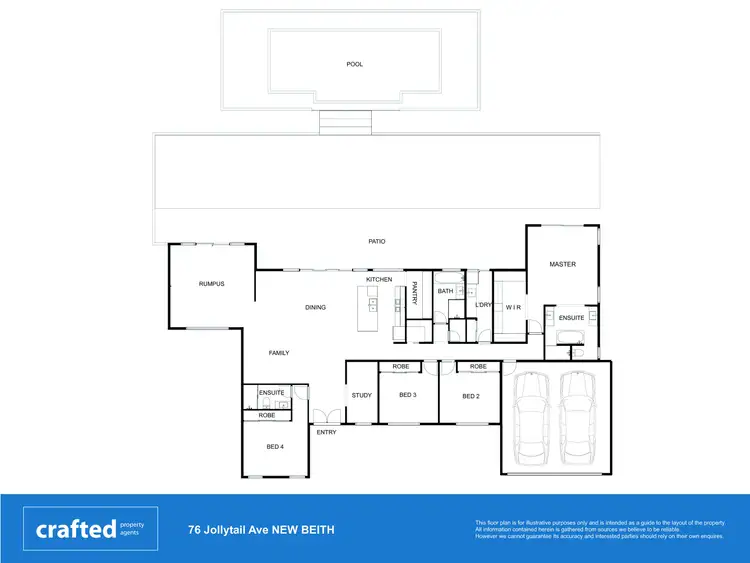 Floorplan of Homely house listing, 76 Jollytail Avenue, New Beith QLD 4124