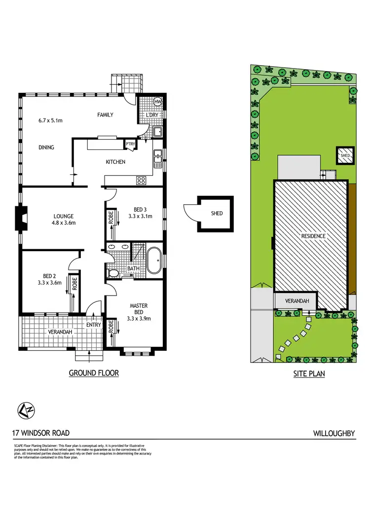 Floorplan of Homely house listing, 17 Windsor Road, Willoughby NSW 2068