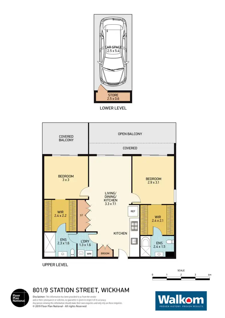 Floorplan of Homely apartment listing, 801/9 Station Street, Wickham NSW 2293