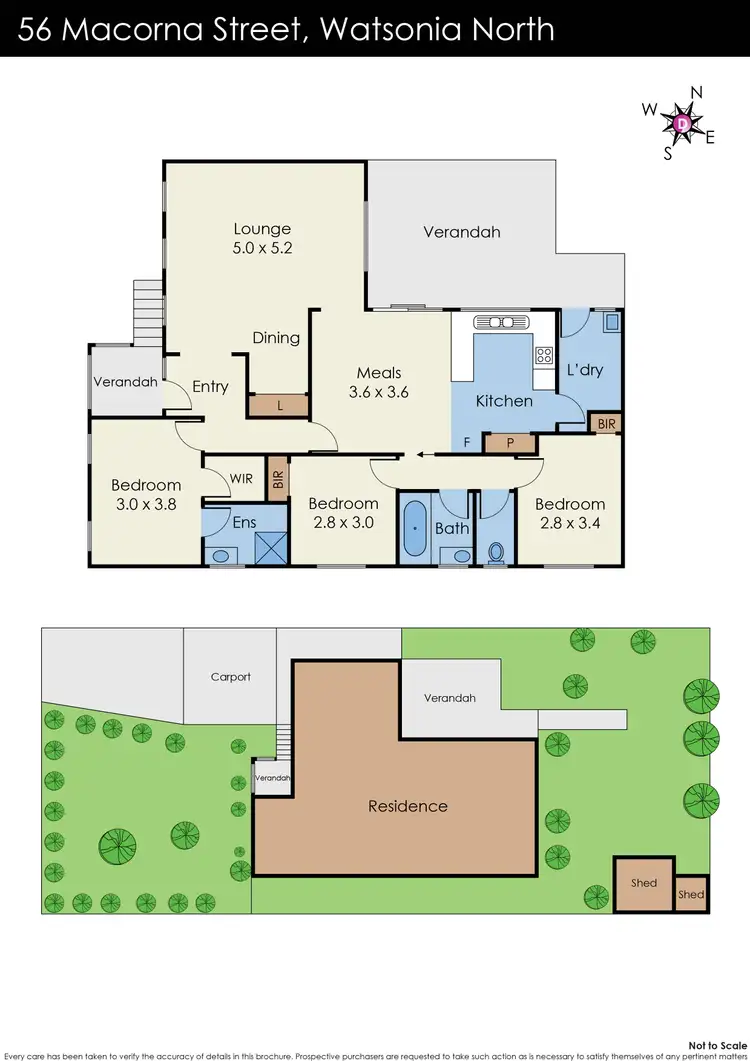 Floorplan of Homely house listing, 56 Macorna Street, Watsonia North VIC 3087