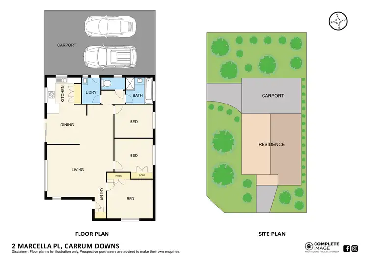 Floorplan of Homely house listing, 2 Marcella Place, Carrum Downs VIC 3201