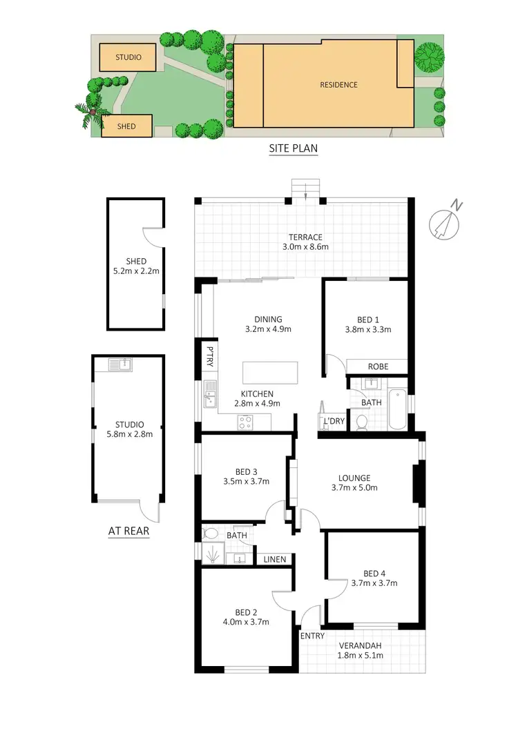 Floorplan of Homely house listing, 39 Edwin Street, Tempe NSW 2044