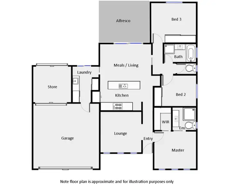 Floorplan of Homely house listing, 23 Oasis Boulevard, Mildura VIC 3500