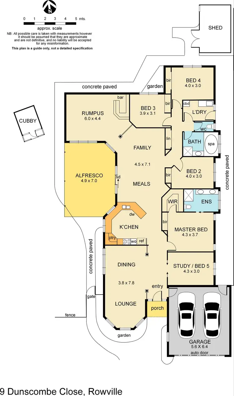 Floorplan of Homely house listing, 9 Dunscombe Close, Rowville VIC 3178