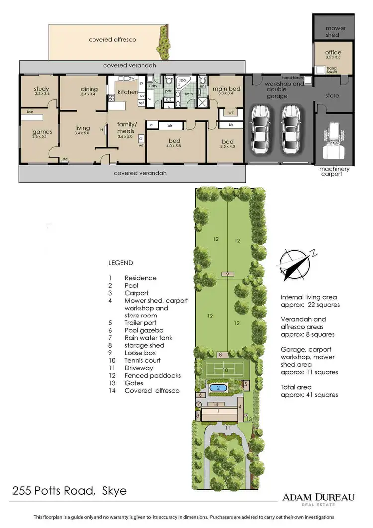 Floorplan of Homely house listing, 255 Potts Road, Skye VIC 3977