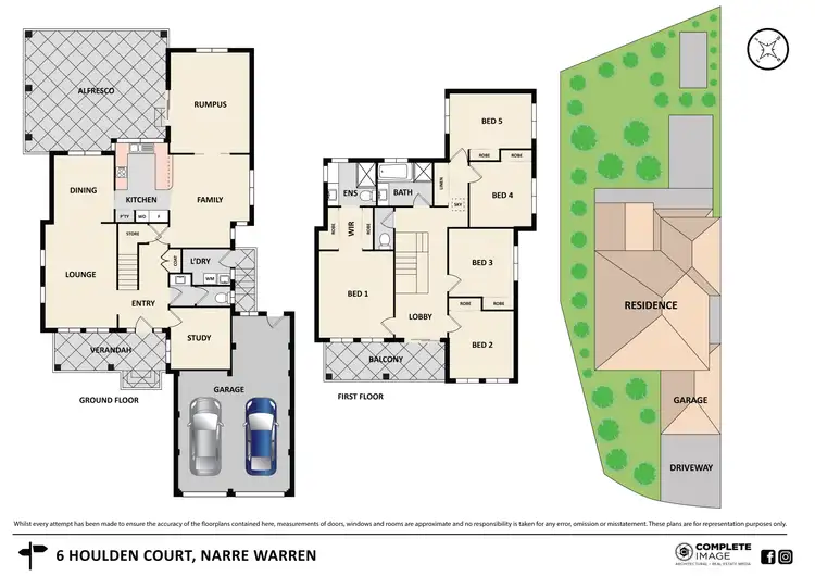 Floorplan of Homely house listing, 6 Houlden Court, Narre Warren VIC 3805
