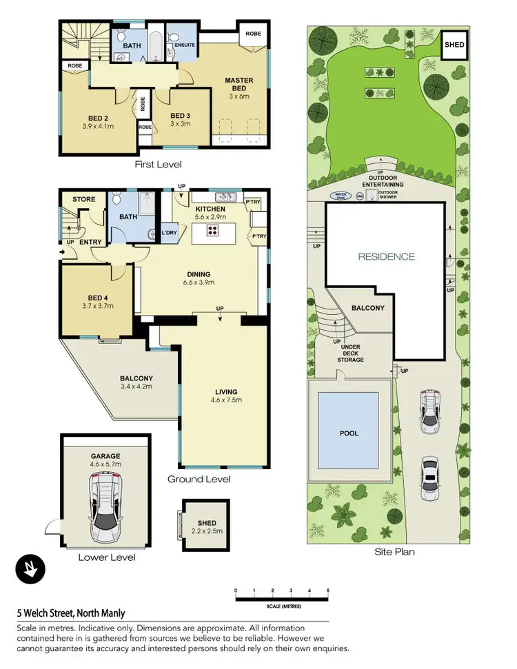 Floorplan of Homely house listing, 5 Welch Street, North Manly NSW 2100