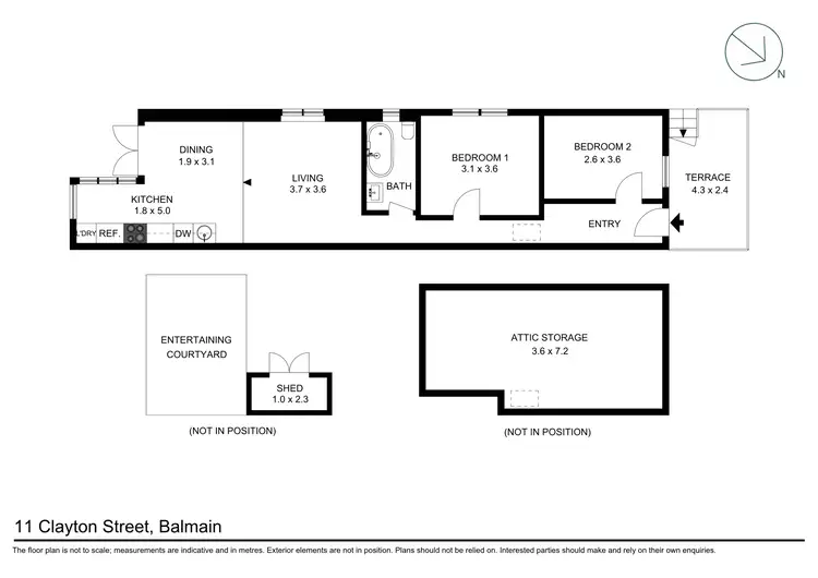 Floorplan of Homely house listing, 11 Clayton Street, Balmain NSW 2041