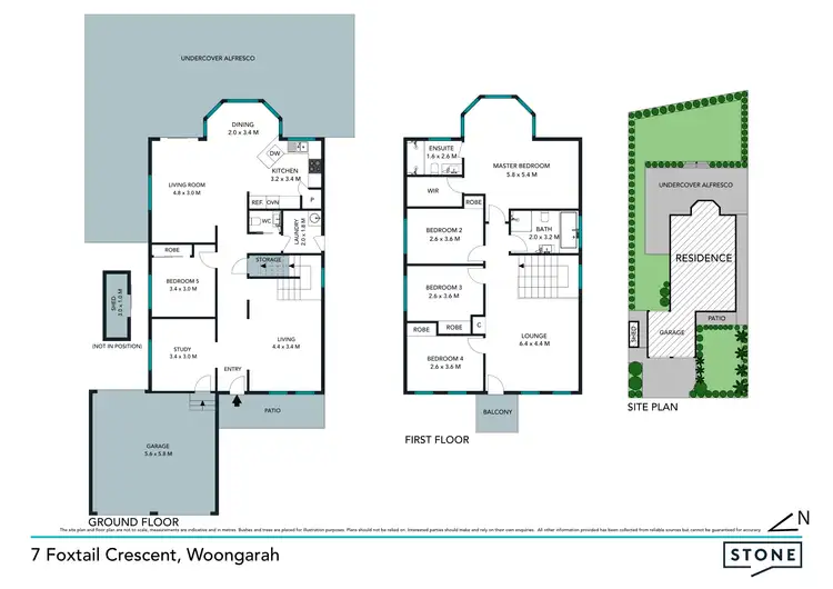 Floorplan of Homely house listing, 7 Foxtail Crescent, Woongarrah NSW 2259