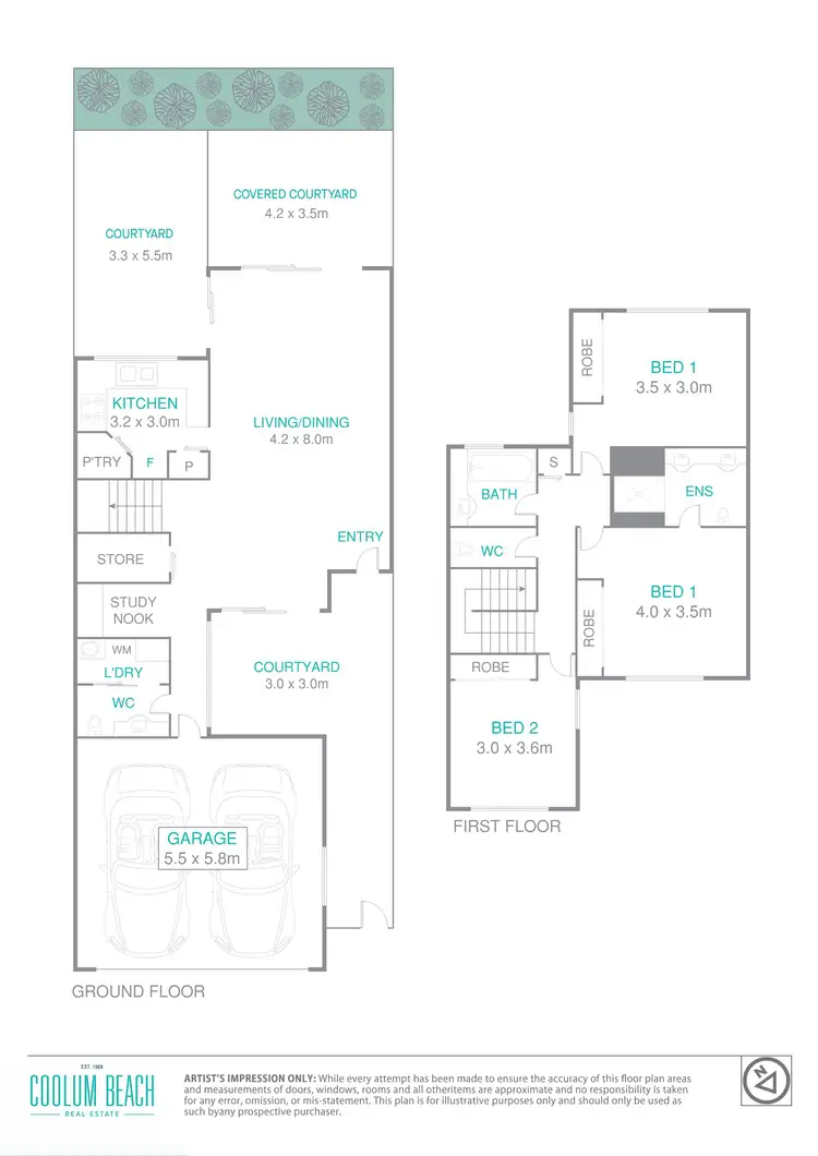 Floorplan of Homely townhouse listing, 27/6 Suncoast Beach Drive, Mount Coolum QLD 4573