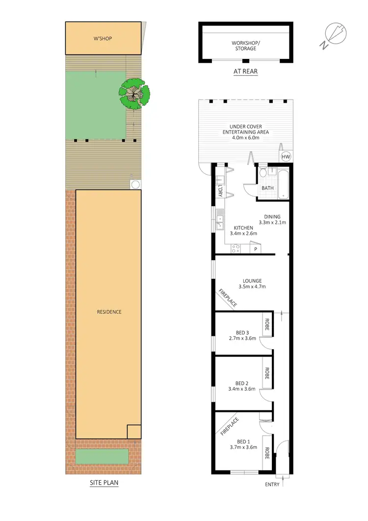 Floorplan of Homely house listing, 32 Edwin Street, Tempe NSW 2044