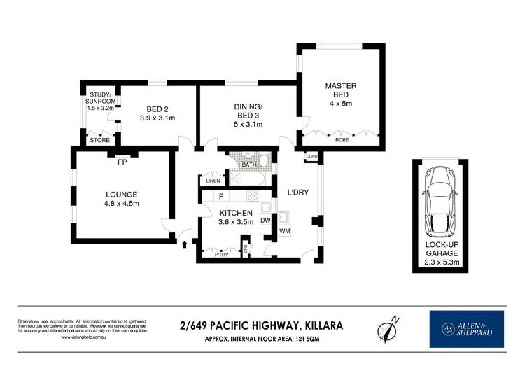 Floorplan of Homely apartment listing, 2/649 Pacific Highway, Killara NSW 2071