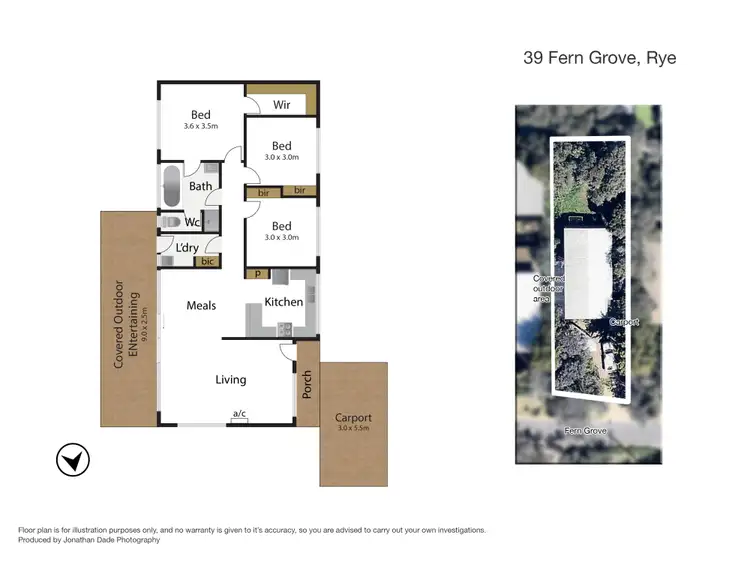 Floorplan of Homely house listing, 39 Fern Grove, Rye VIC 3941