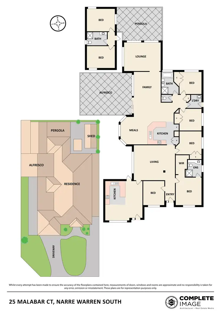 Floorplan of Homely house listing, 25 Malabar Court, Narre Warren South VIC 3805