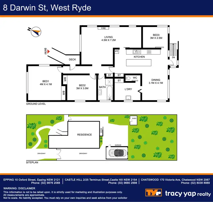 Floorplan of Homely house listing, 8 Darwin Street, West Ryde NSW 2114