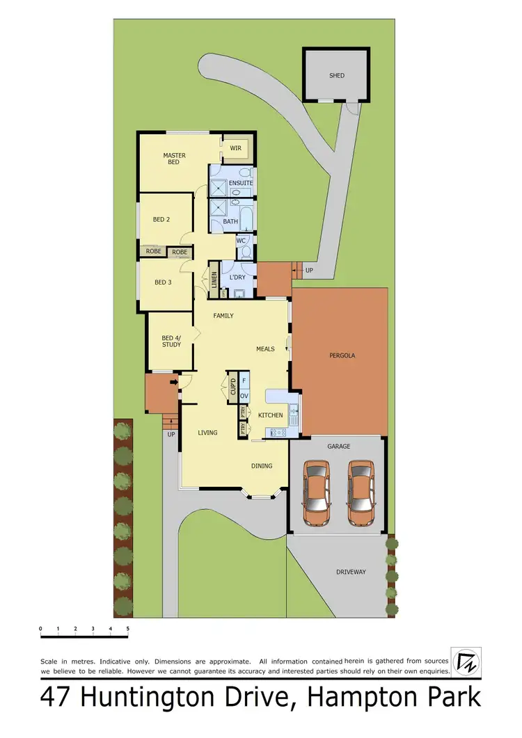 Floorplan of Homely house listing, 47 Huntington Drive, Hampton Park VIC 3976