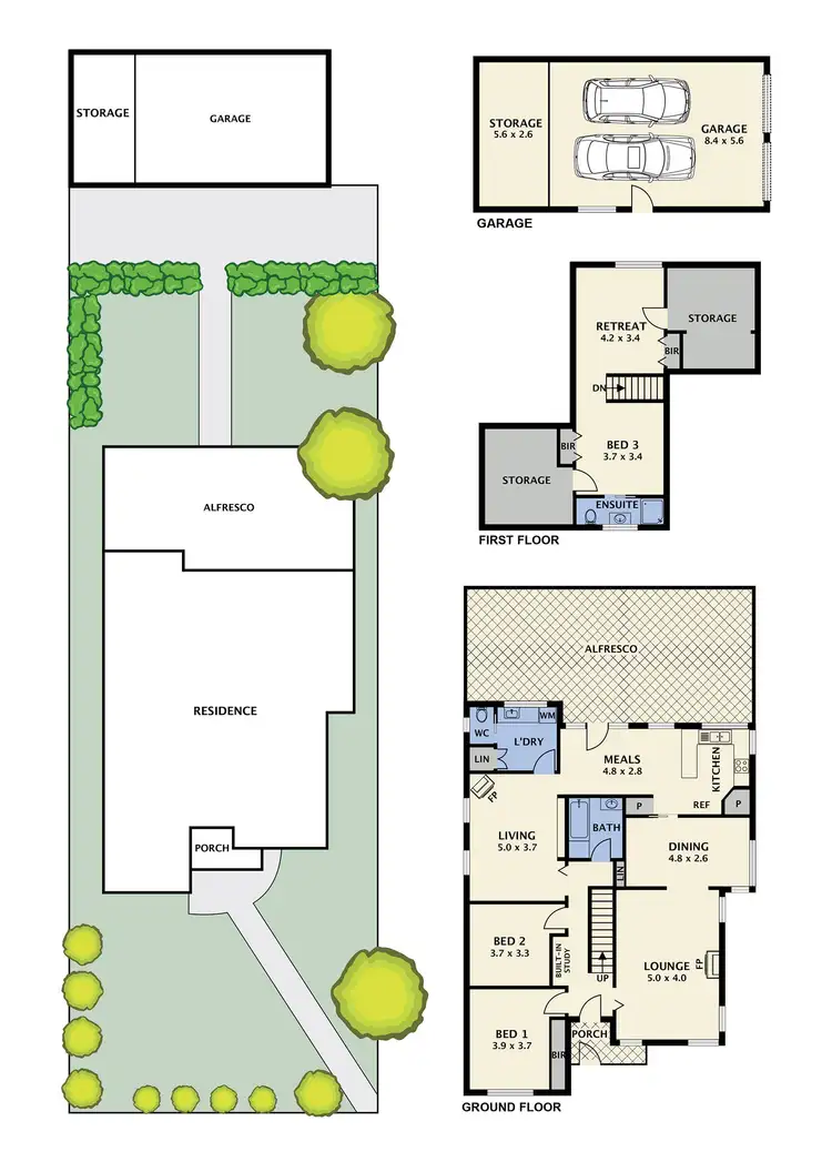 Floorplan of Homely house listing, 63 Howard Street, Reservoir VIC 3073