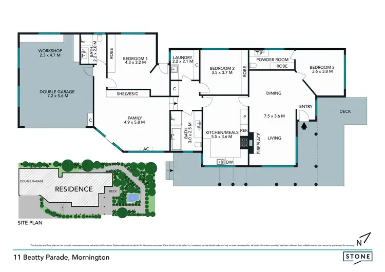 Floorplan of Homely house listing, 11 Beatty Parade, Mornington VIC 3931