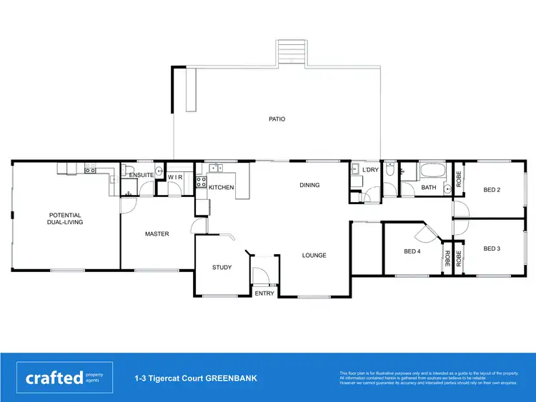 Floorplan of Homely house listing, 1-3 Tigercat Court, Greenbank QLD 4124