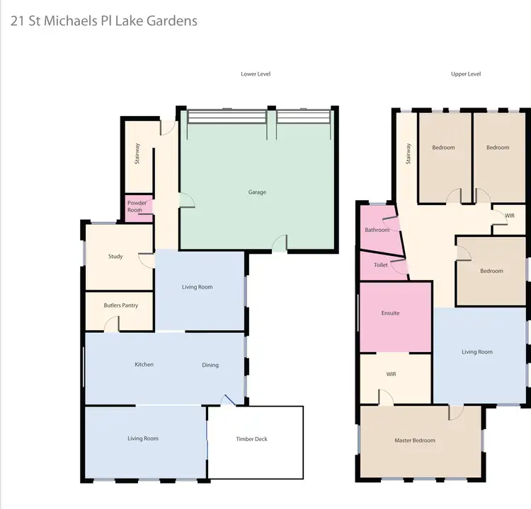 Floorplan of Homely house listing, 21 St Michaels Place, Lake Gardens VIC 3355